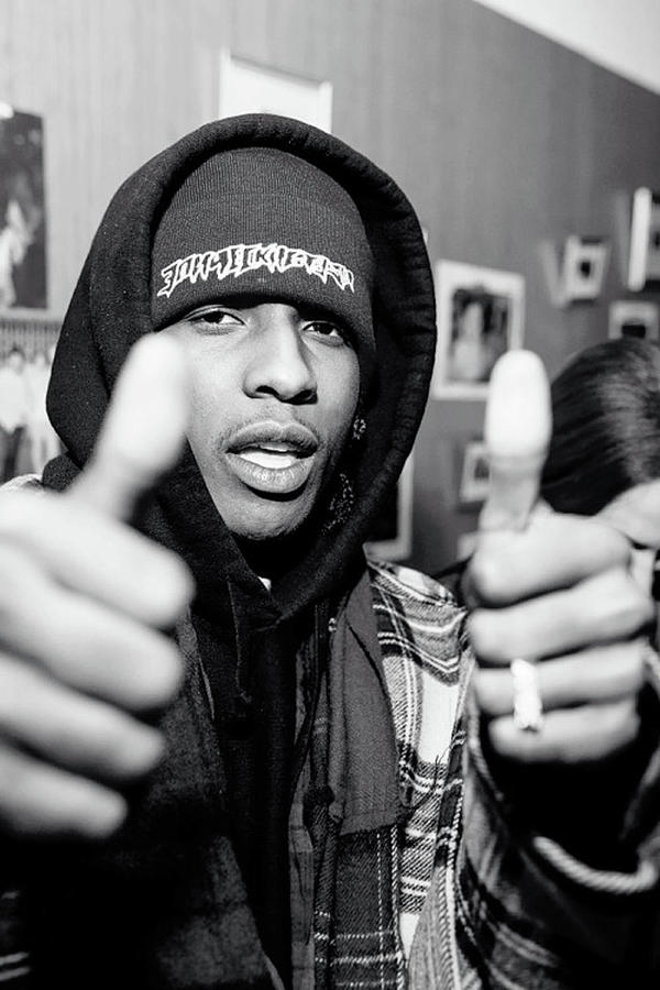 Asap Rocky Black And White Photograph by Elaine Hernandez