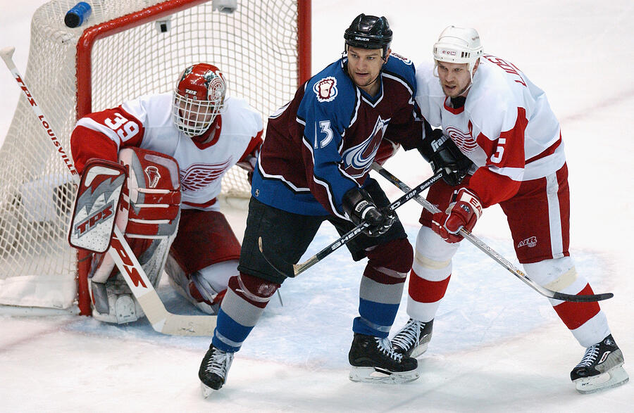 Avalanche v Red Wings #7 Photograph by Dave Sandford