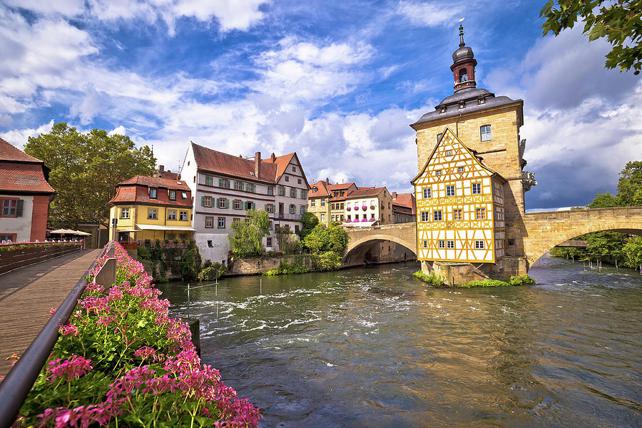 Bamberg. Scenic view of Old Town Hall of Bamberg Altes Rathaus #7 Photograph by Brch Photography