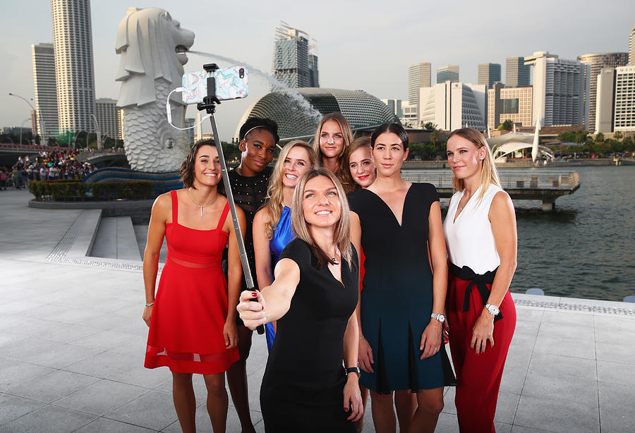 BNP Paribas WTA Finals Singapore presented by SC Global - Previews #7 Photograph by Clive Brunskill