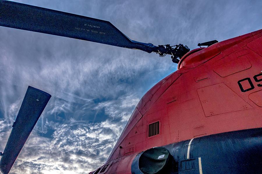 Boeing CH-47 Chinook helicopter near cherry point nc #7 Photograph by Alex Grichenko