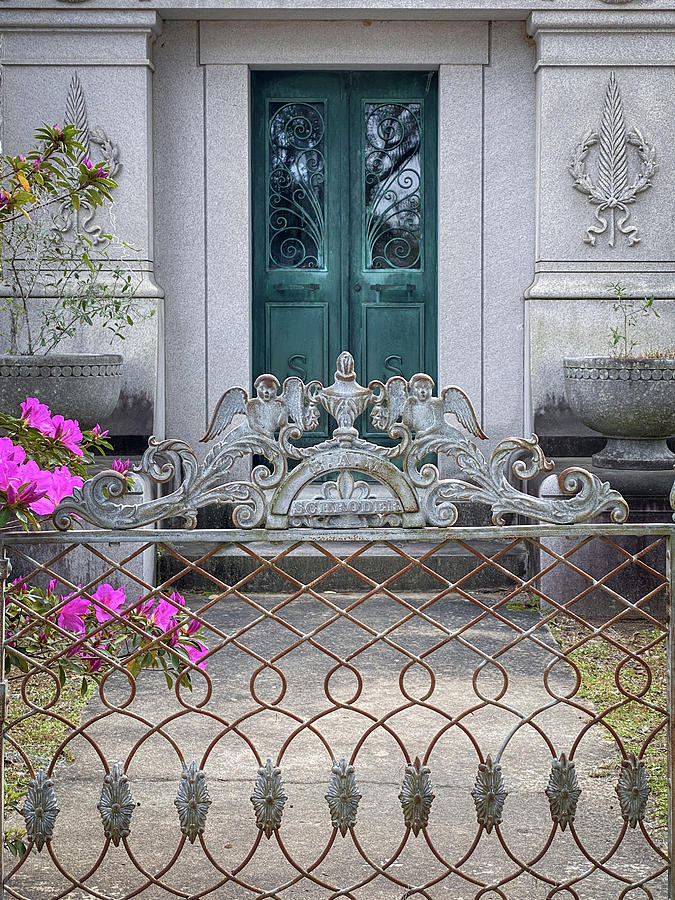 Bonaventure Mausoleum Doors, Bonaventure Cemetery, Savannah, Geo #6 Photograph by Dawna Moore Photography