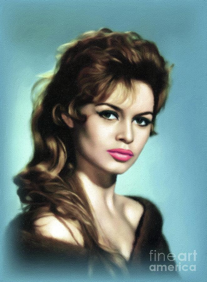 Brigitte Bardot, Movie Legend Painting By John Springfield - Pixels