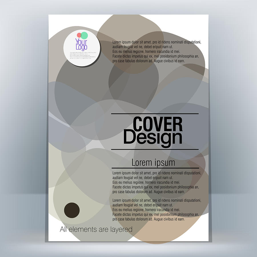 Brochure Design Template #7 Drawing by LEOcrafts