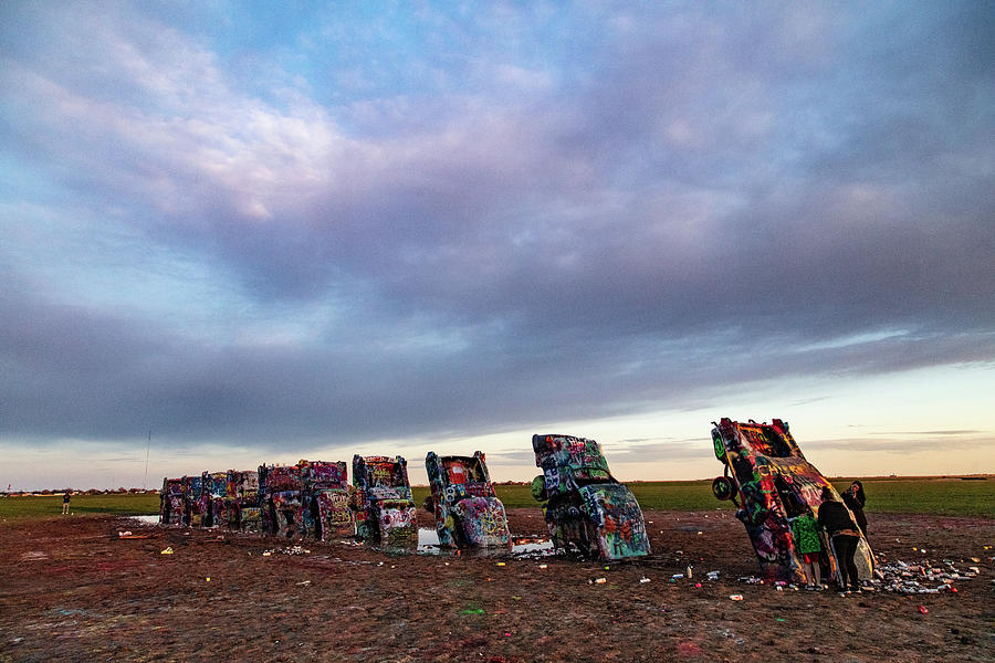 Cadillac Ranch on Historic Route 66 in Amarillo Texas #7 Photograph by Eldon McGraw