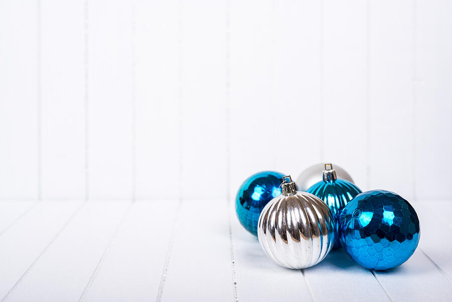 Christmas decoration over white background - selective focus, copy space #7 Photograph by DiyanaDimitrova