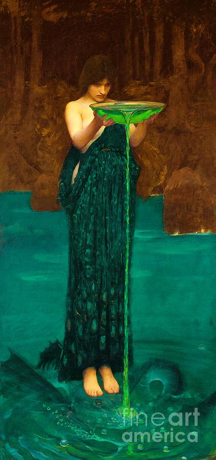 Circe Invidiosa #7 Painting by John William Waterhouse