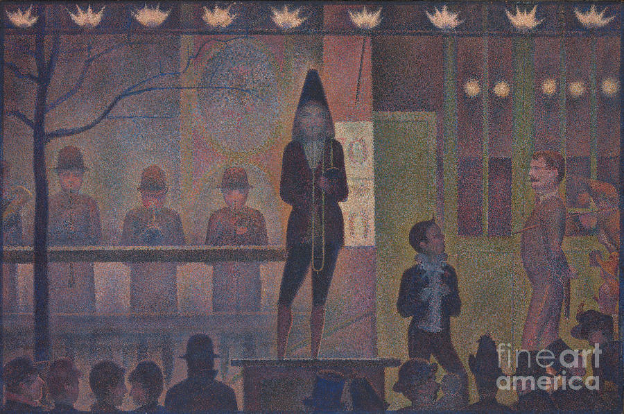 Circus sideshow Painting by Georges Seurat