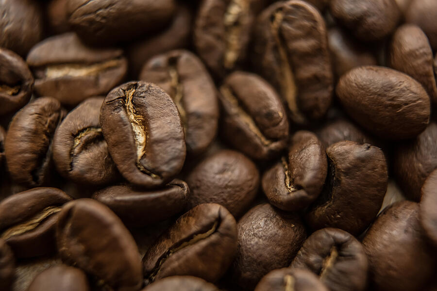 Closeup Of Brown Coffee Background #7 Photograph by Sarymsakov
