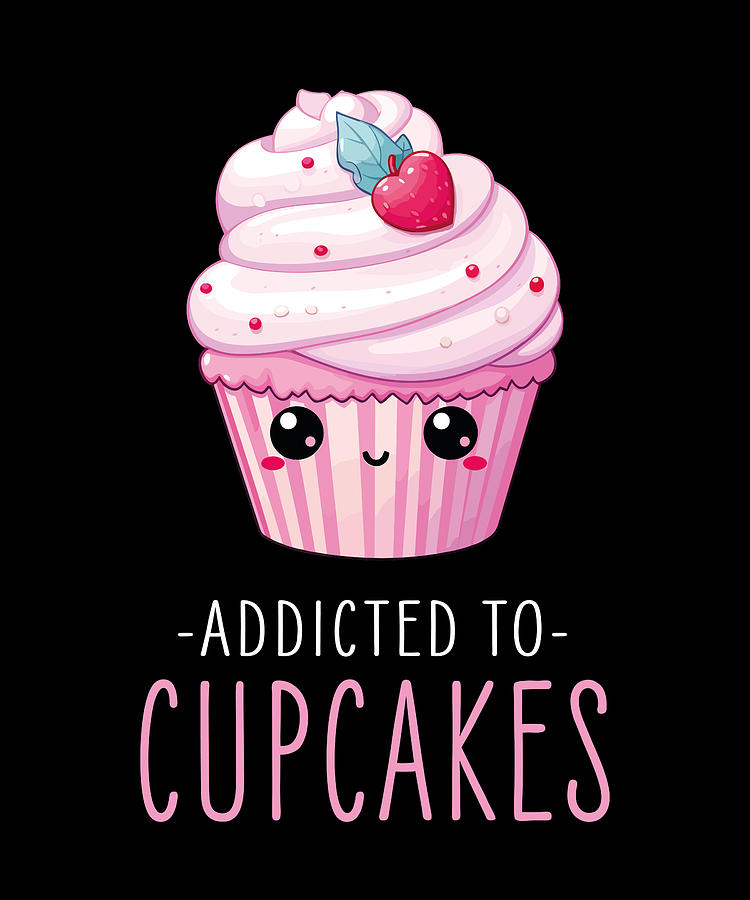 Cupcakes Kawaii Digital Art By Manuel Schmucker Fine Art America