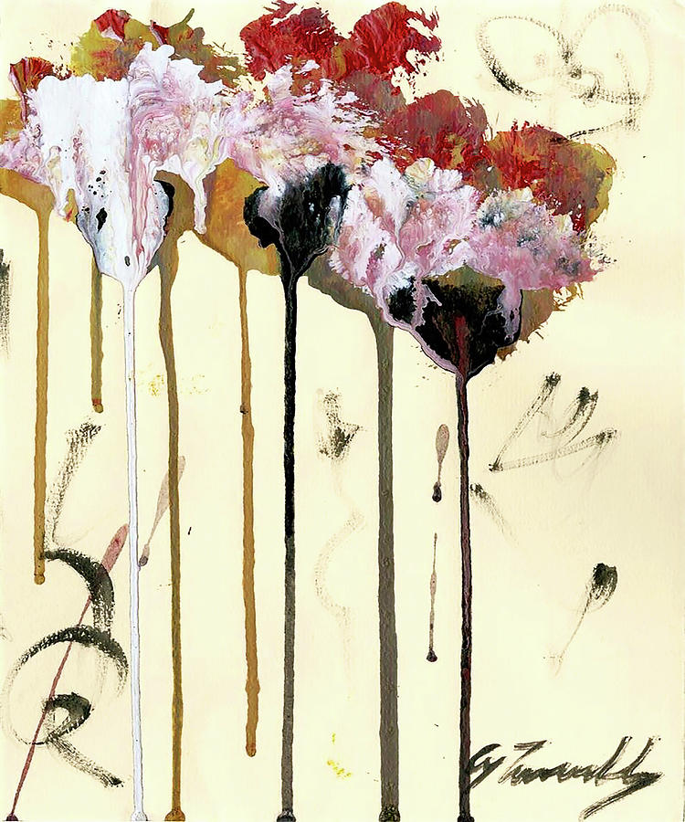 Abstract Painting - Cy Twombly #7 by Emma Ava