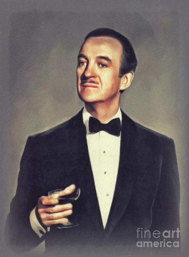 David Niven, Vintage Actor Painting