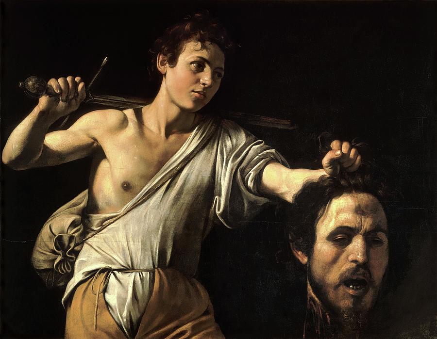 Caravaggio Painting - David With The Head Of Goliath #4 by Caravaggio