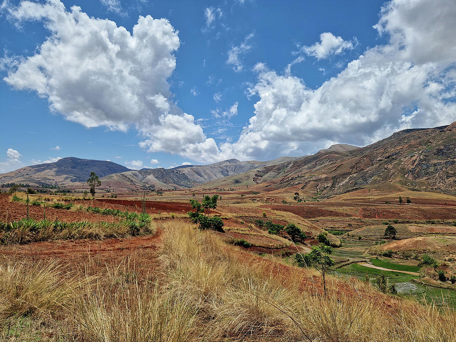 Devastated central Madagascar landscape - Mandoto, Vakinankaratra ...