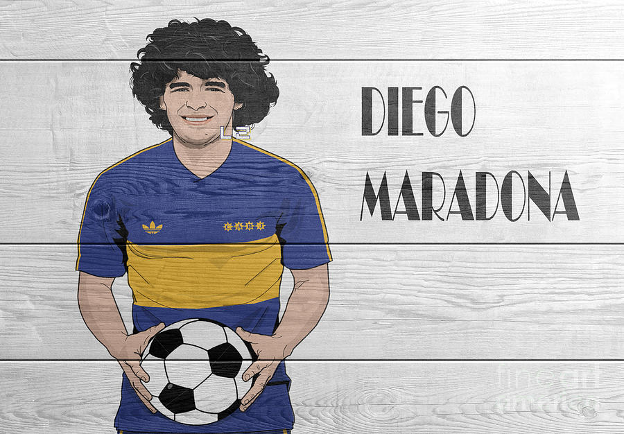 Diego Maradona Drawing by Mounir Meghaoui Fine Art America
