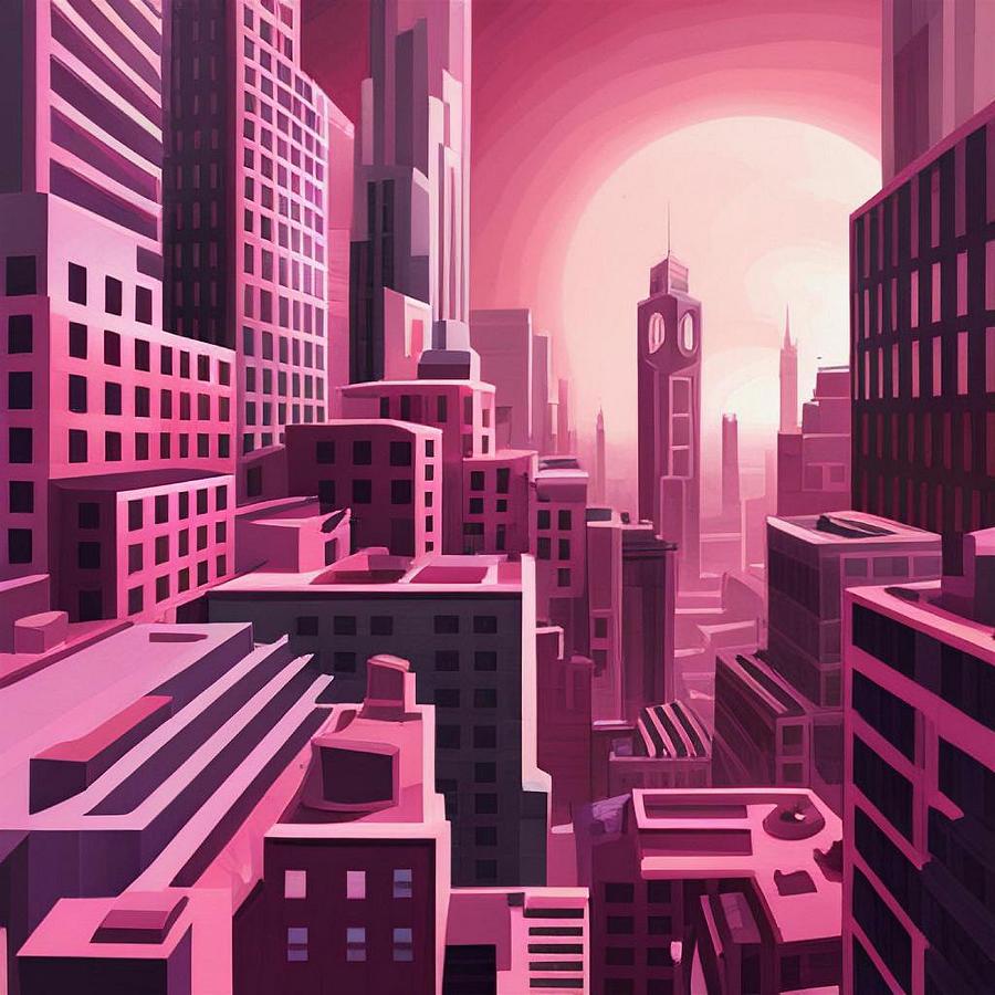 Digital Painting A Cyberpunk City #Fineartamerica #Womenintech # ...