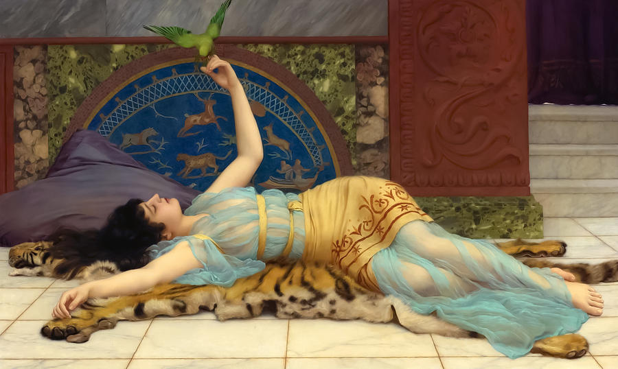 Dolce Far Niente By John William Godward Painting