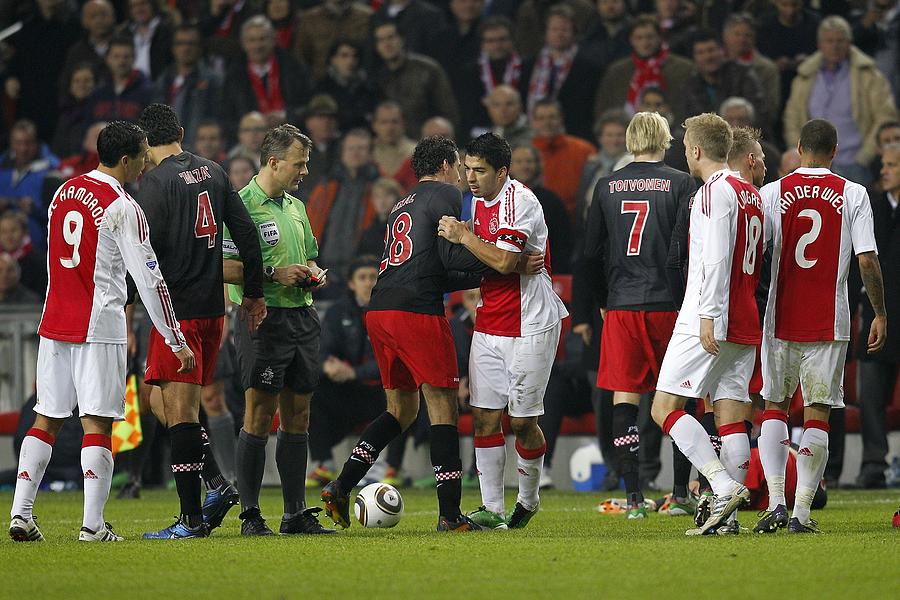 Dutch Eredivisie - Bite incident Luis Suarez #7 Photograph by VI-Images