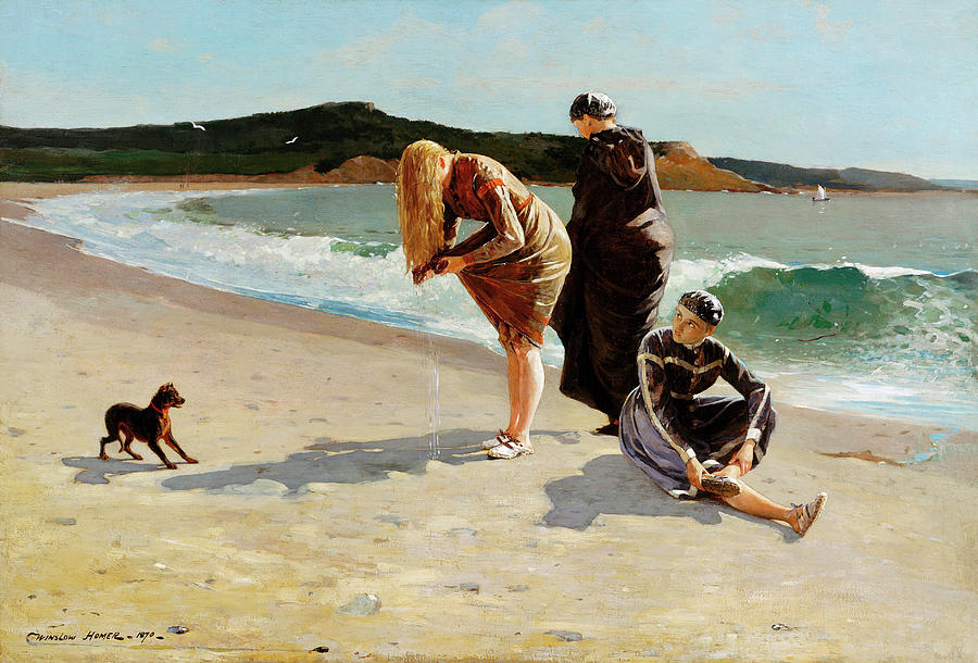 Winslow Homer Painting - Eagle Head Manchester Massachusetts #7 by Winslow Homer