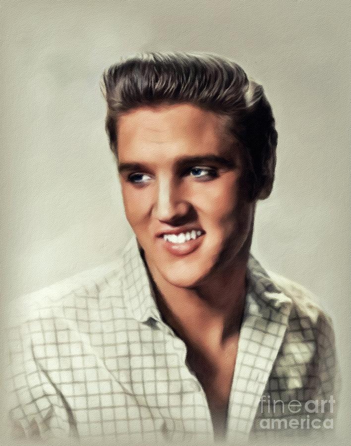 Elvis Presley, Music Legend #7 Painting by Esoterica Art Agency
