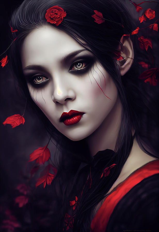 Female Vampire, High Fantasy Digital Art by AJ Etheridge - Fine Art America