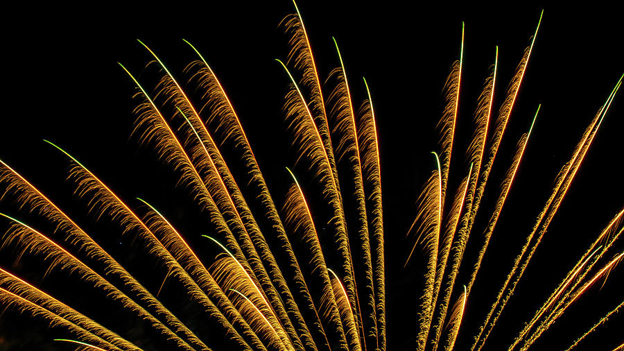 Fireworks in Romeoville, Illinois #7 Photograph by David Morehead