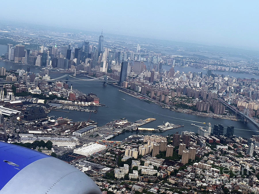 Flying over NYC, Aerial NYC Photo #7 Photograph by Steven Spak