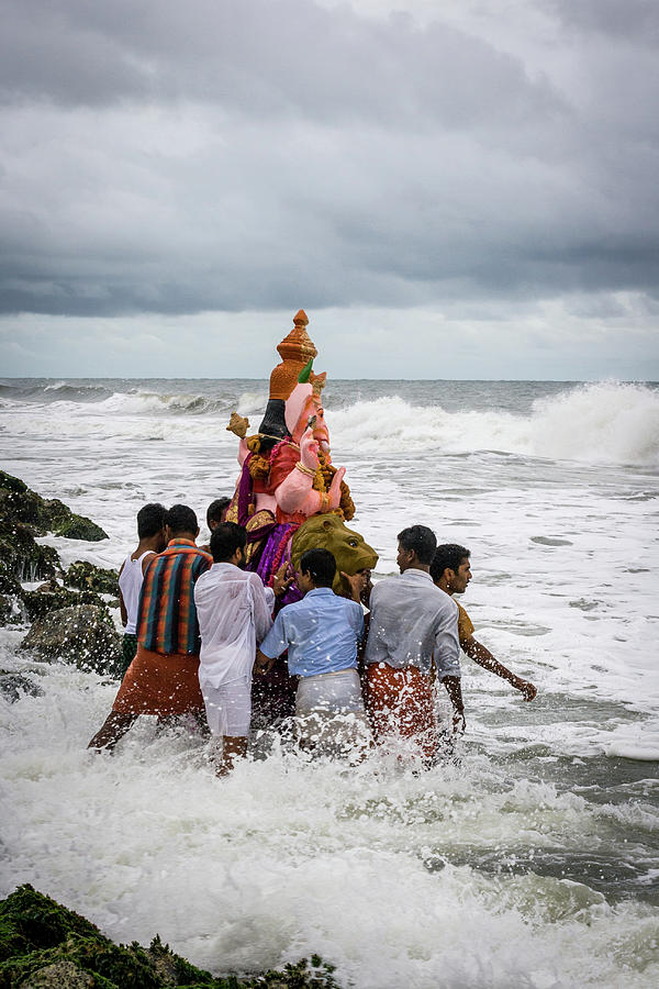 Ganesh Immersion #1 Photograph by Sonny Marcyan