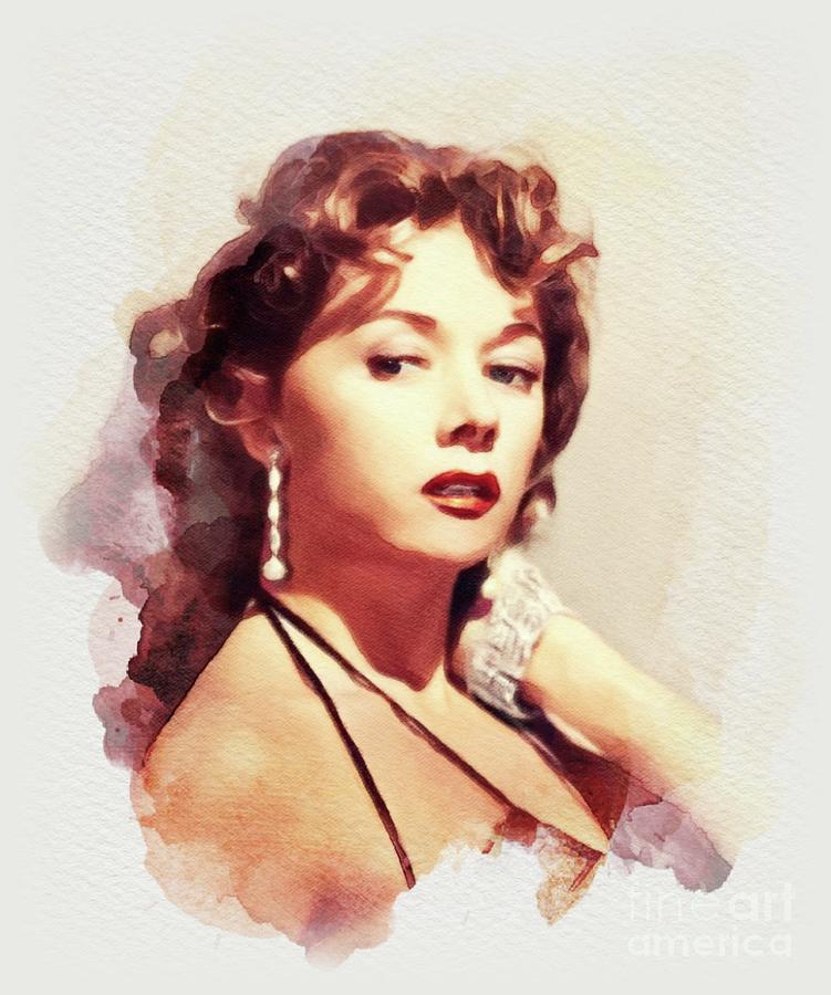 Gloria Grahame, Vintage Actress Painting by Esoterica Art Agency - Fine ...