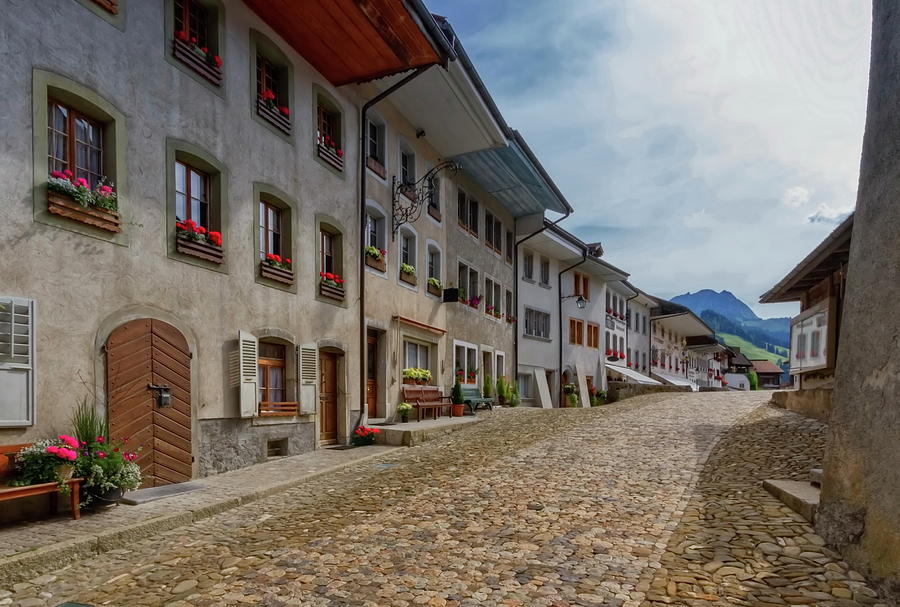 Gruyere village in Fribourg canton, Switzerland #7 Photograph by Elenarts - Elena Duvernay photo