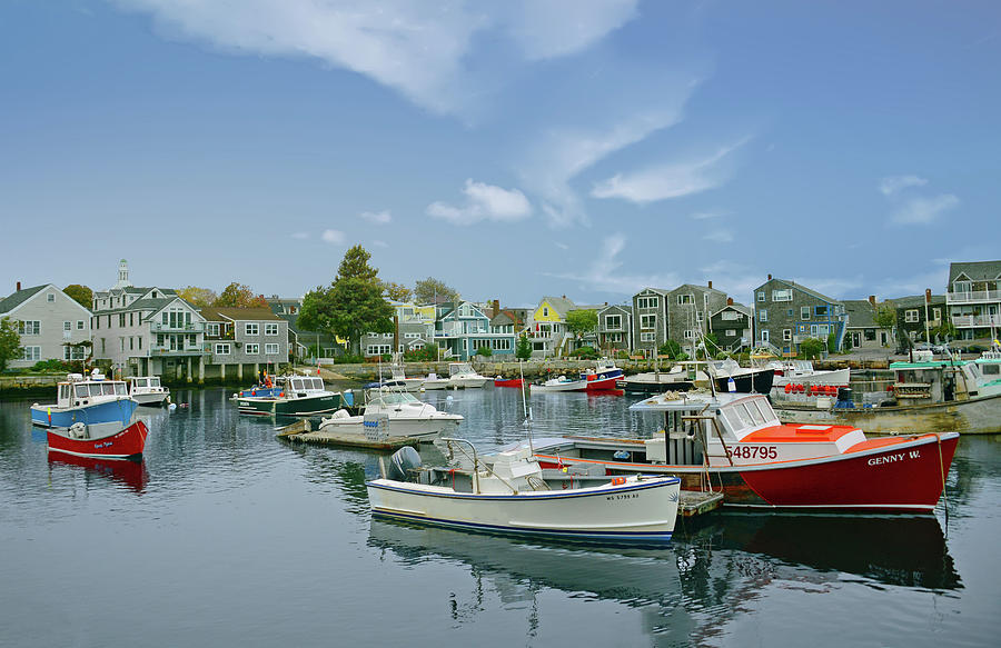 Harbor with fisning boats-Gloucester Massachusetts Photograph by ...