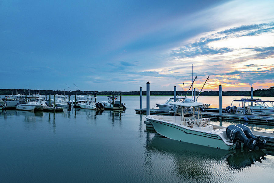 Hilton Head Island South Carolina Boat Dock Marina #2 Photograph by Dave Morgan