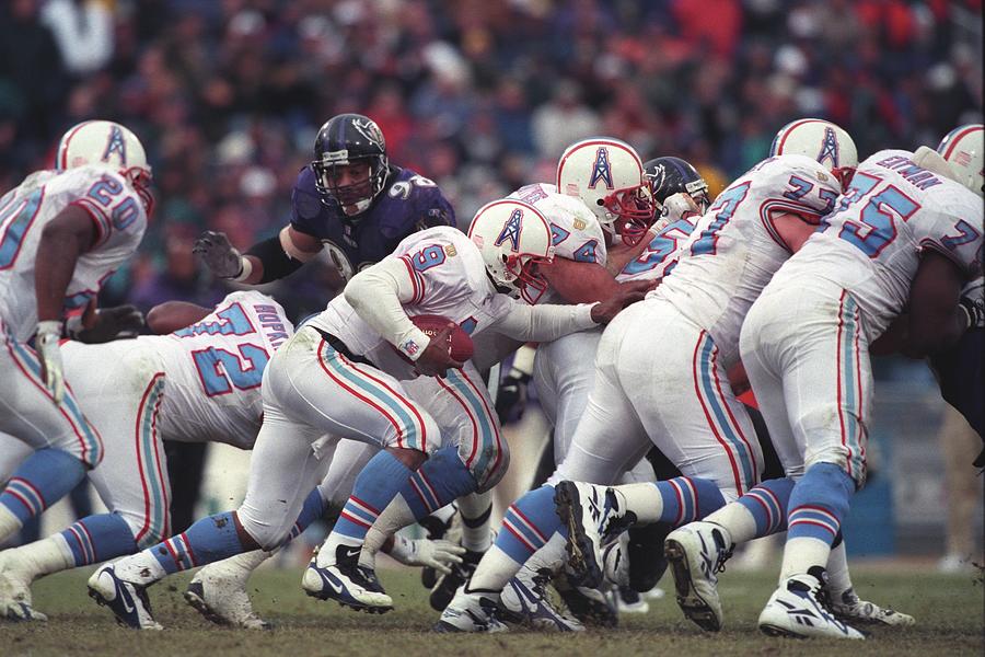 Houston Oilers v Baltimore Ravens #7 Photograph by Mitchell Layton