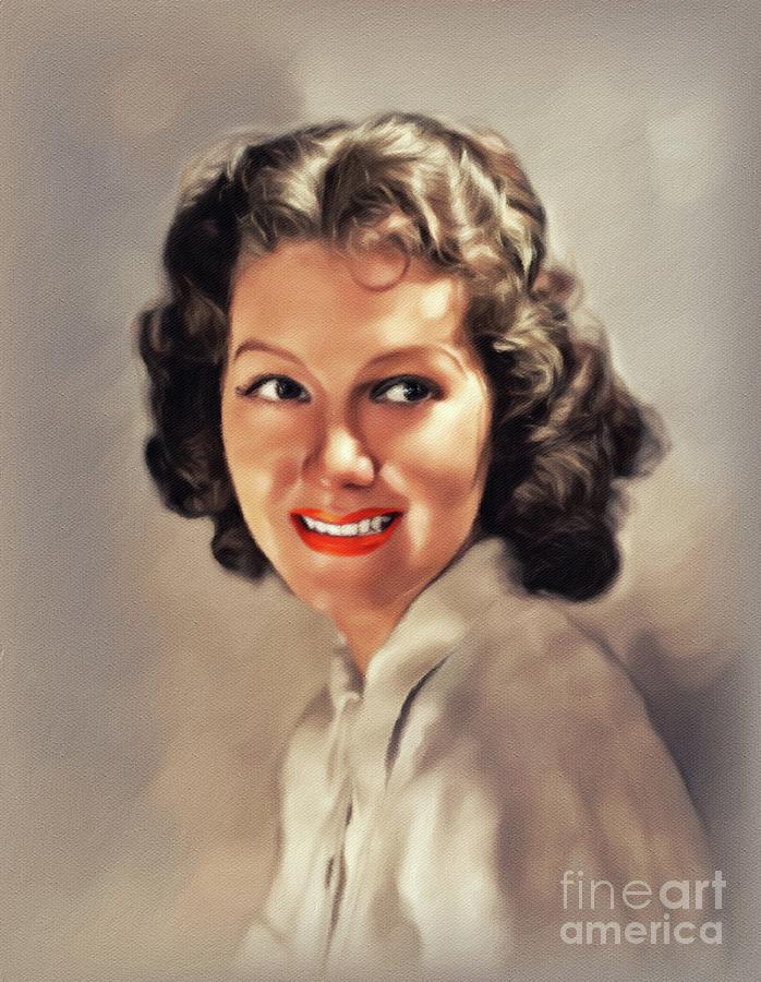Jean Parker, Vintage Actress #7 Painting by Esoterica Art Agency