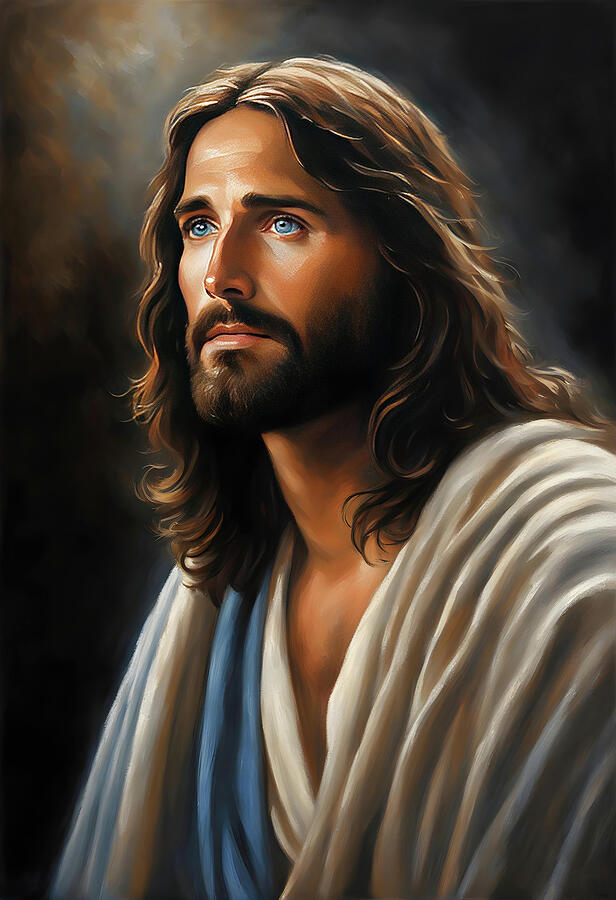 Jesus Christ Portrait - Christian Art #7 Painting by Wall Art Prints ...