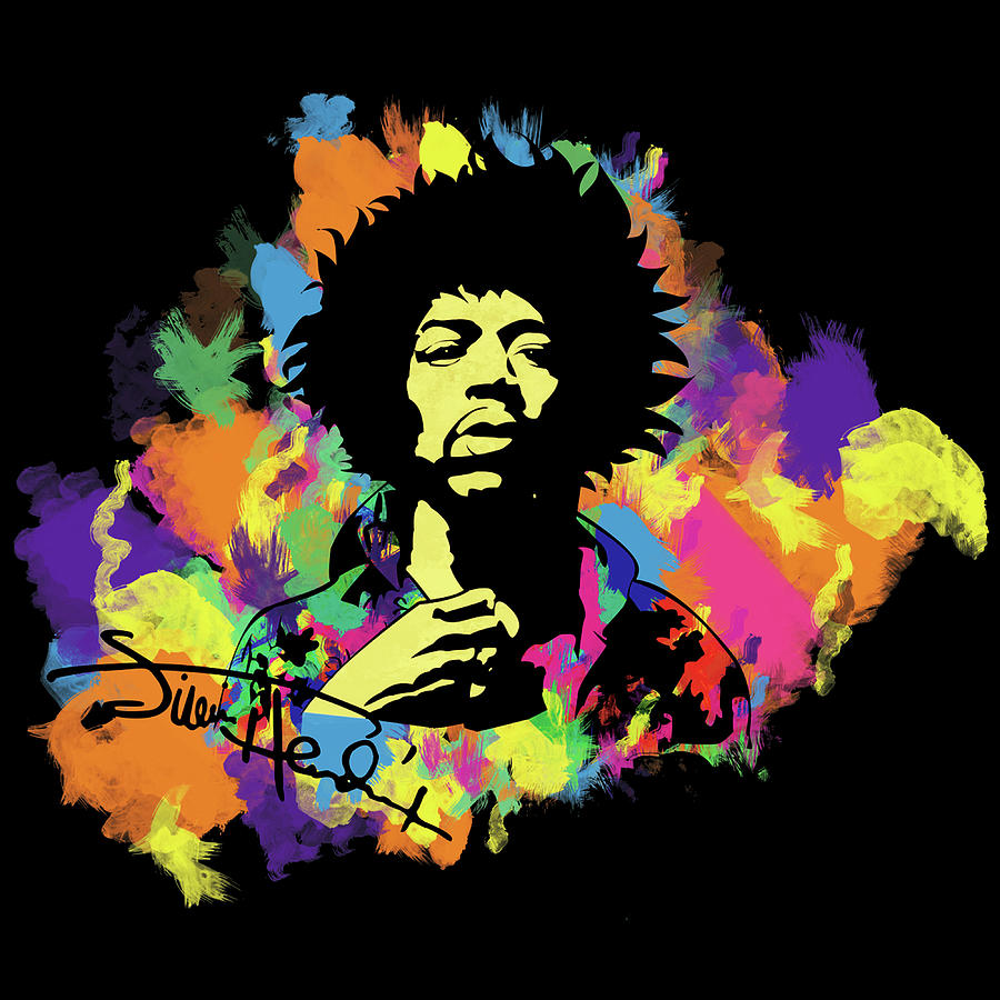 Jimi Hendrix - American guitarist, singer, and songwriter Digital Art ...