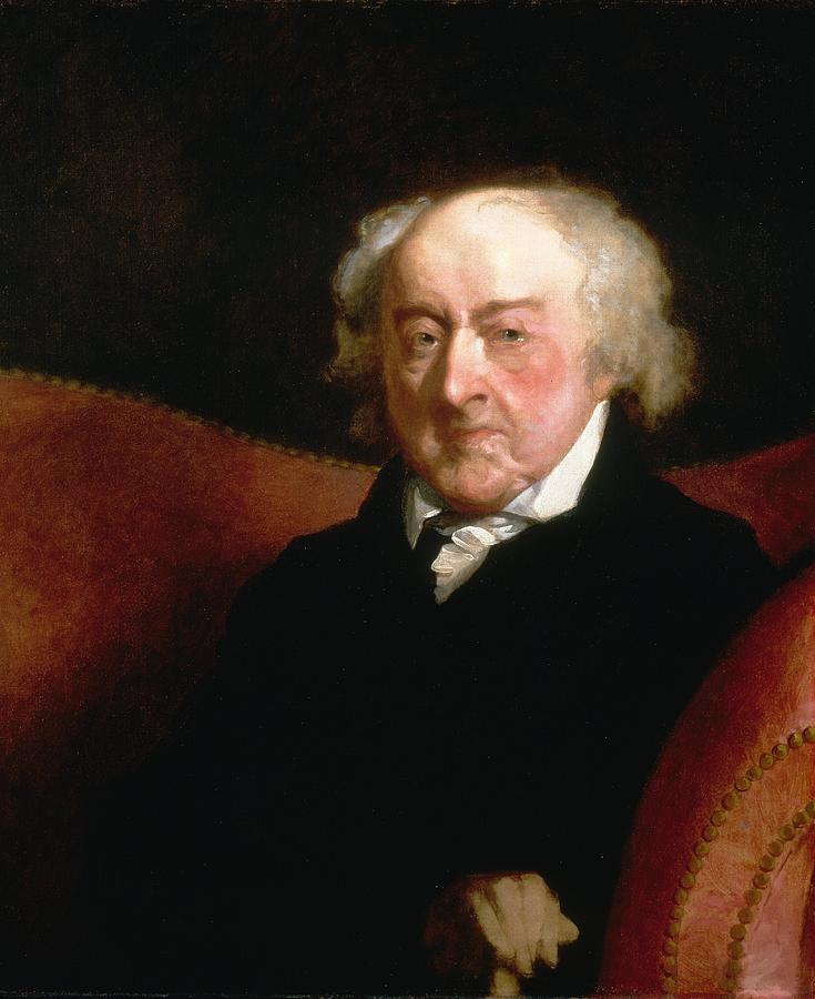 Gilbert Stuart Painting - John Adams  #7 by Gilbert Stuart