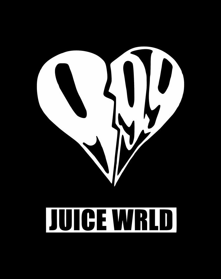Juice Wrld logo Digital Art by Red Veles