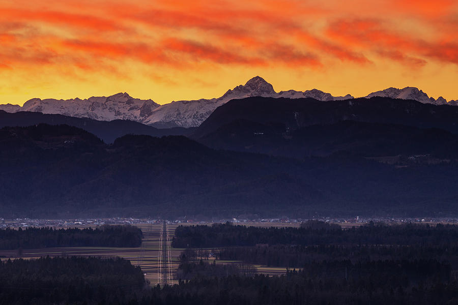 Julian Alps sunset #7 Photograph by Ian Middleton