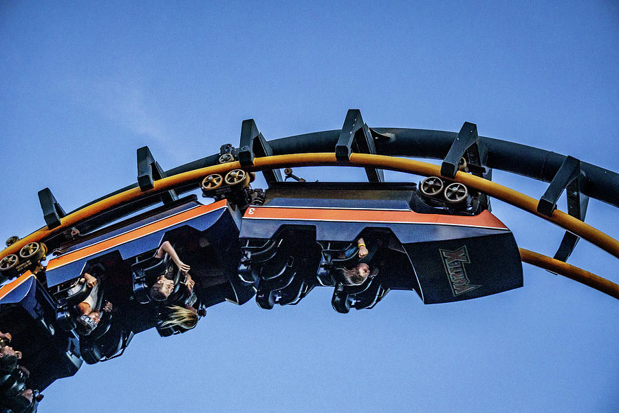 Kings Island Ohio Vortex Roller Coaster #7 Photograph by Dave Morgan