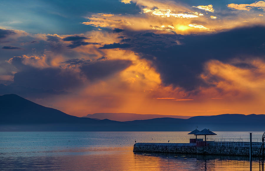 Lake Chapala Sunset #7 Photograph by Tommy Farnsworth