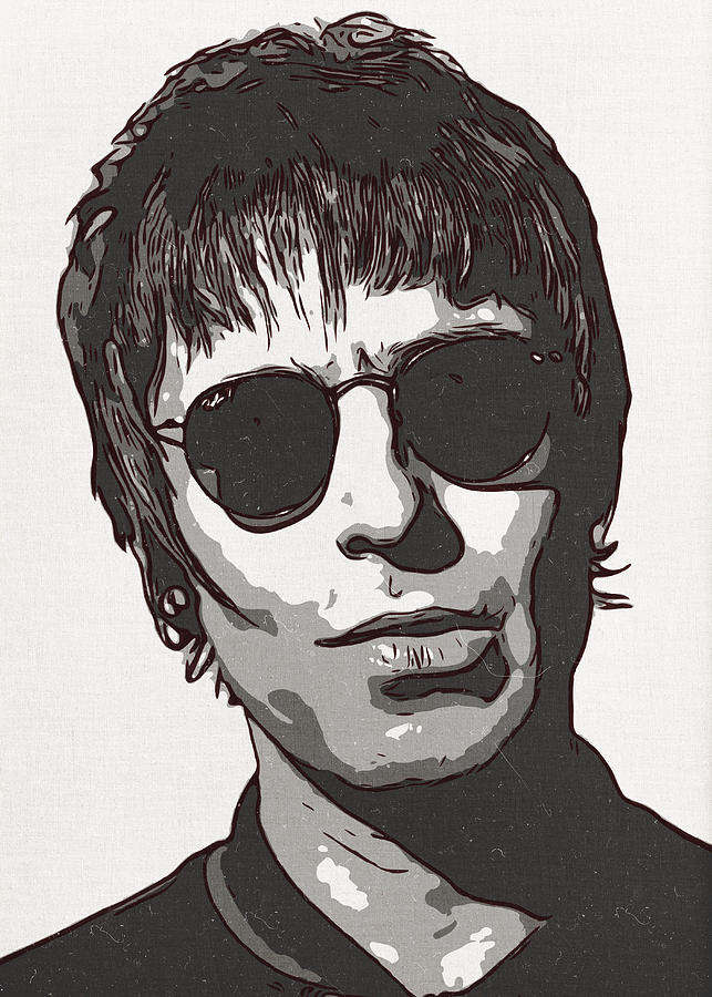 Liam Gallagher Artwork Painting by New Art