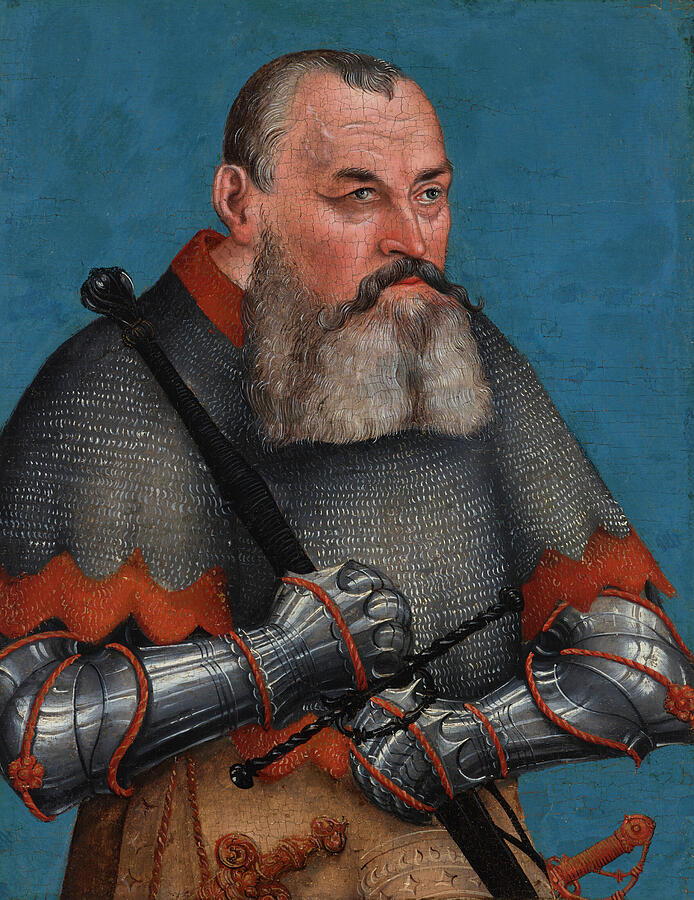 Knight Painting - Lucas Cranach The Elder #7 by MotionAge Designs