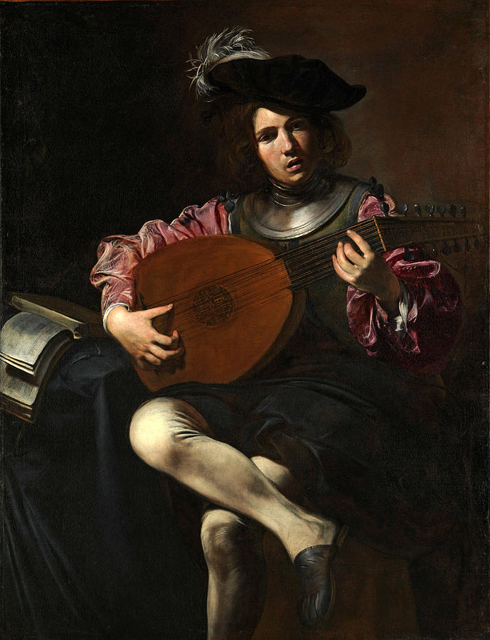 Lute Player #8 Painting by Valentin de Boulogne