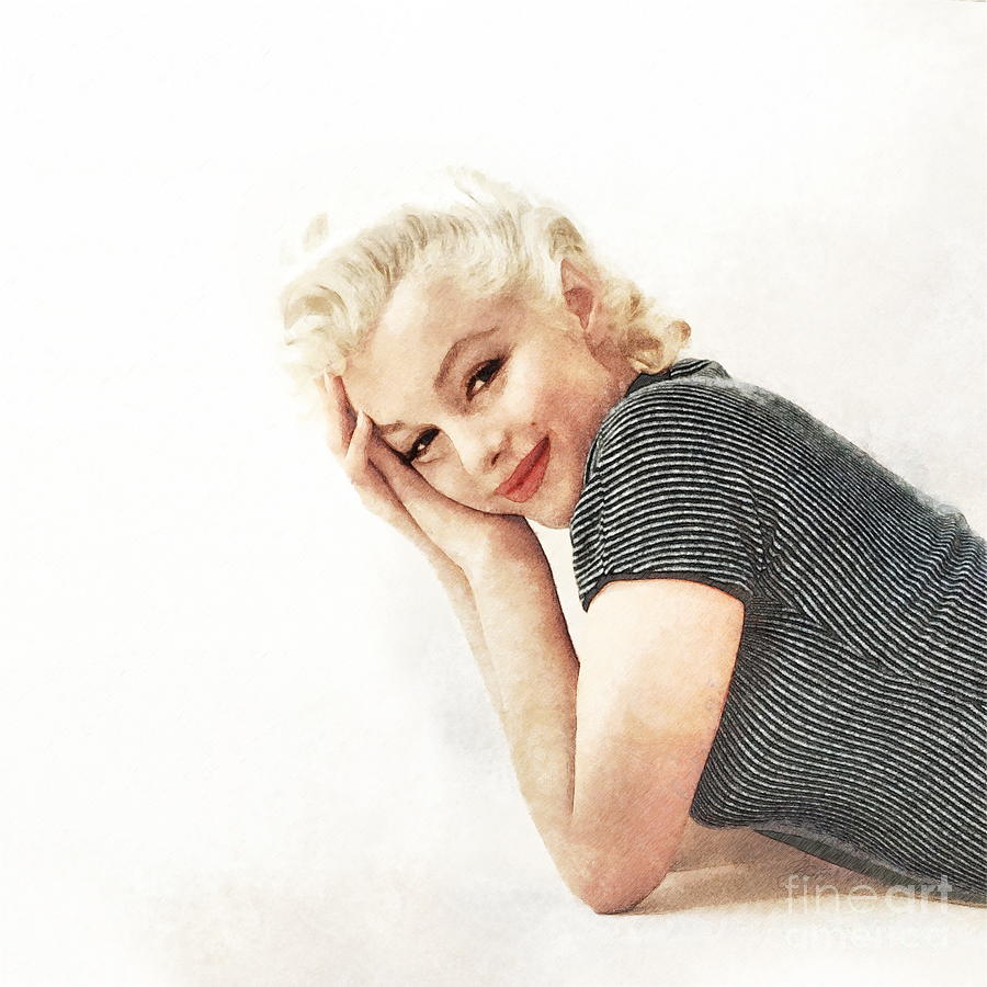 Marilyn Monroe #7 Digital Art by Jerzy Czyz