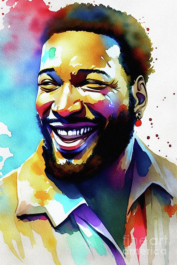 Marvin Gaye Music Legend Painting By John Springfield Pixels   7 Marvin Gaye Music Legend John Springfield 