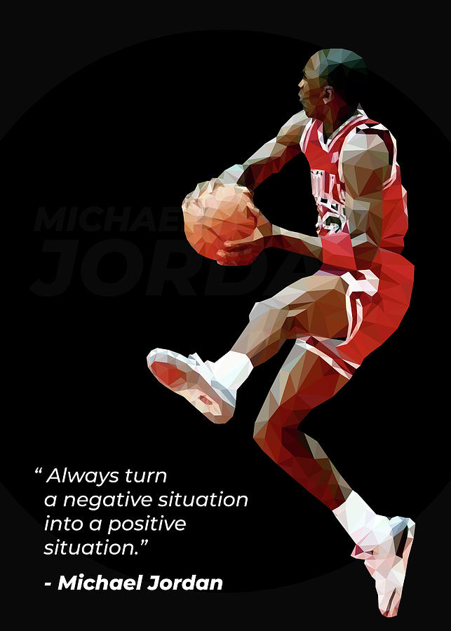 Bliv klar fårehyrde fælde Michael Jordan Digital Art by Poster