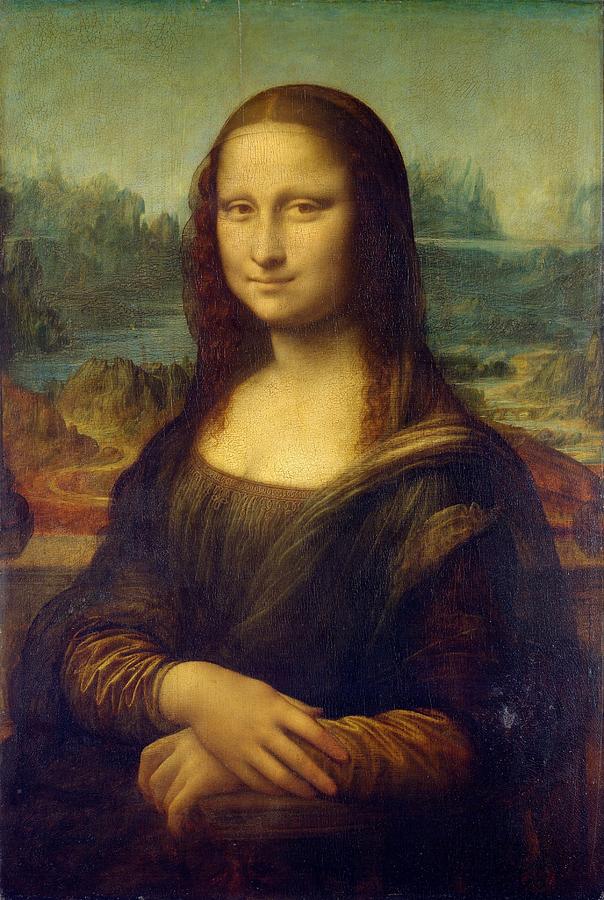 Louvre Painting - Mona Lisa #7 by Leonardo Da Vinci