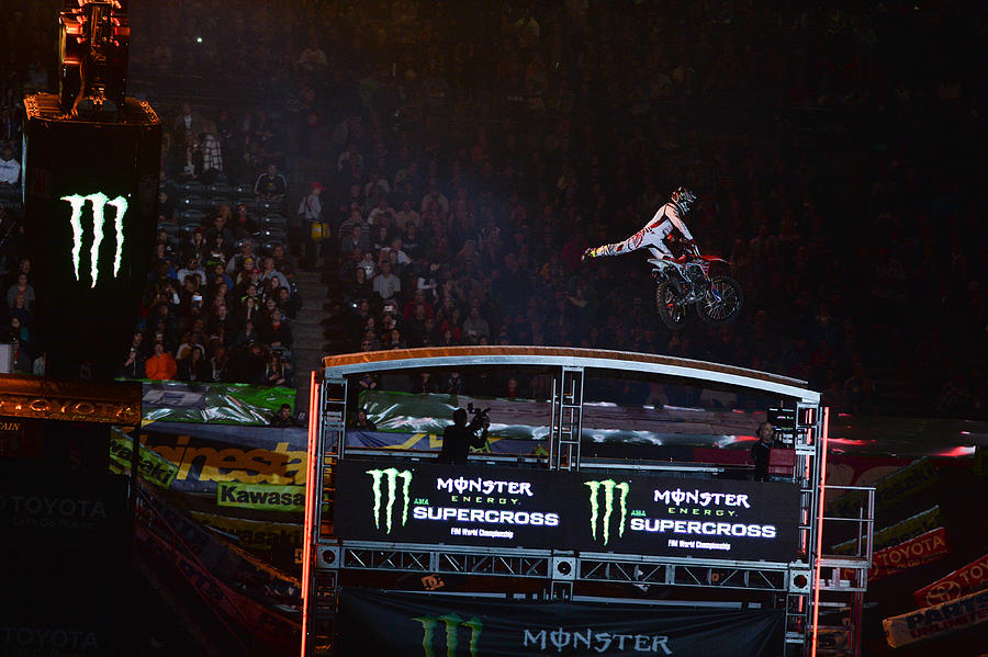 Monster Energy Supercross - Anaheim 3 #7 Photograph by Steve Cox