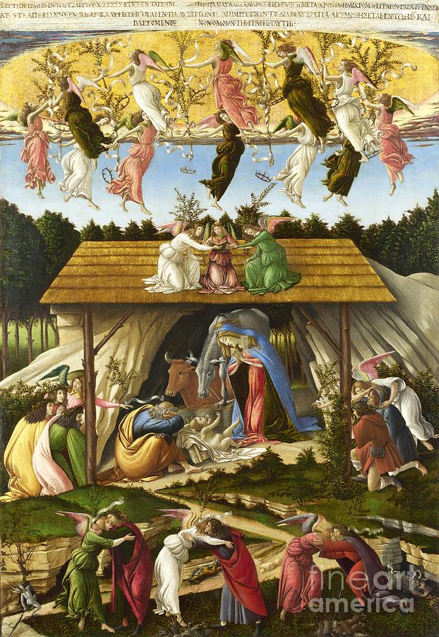 Mystic Nativity #7 Painting by Sandro Botticelli